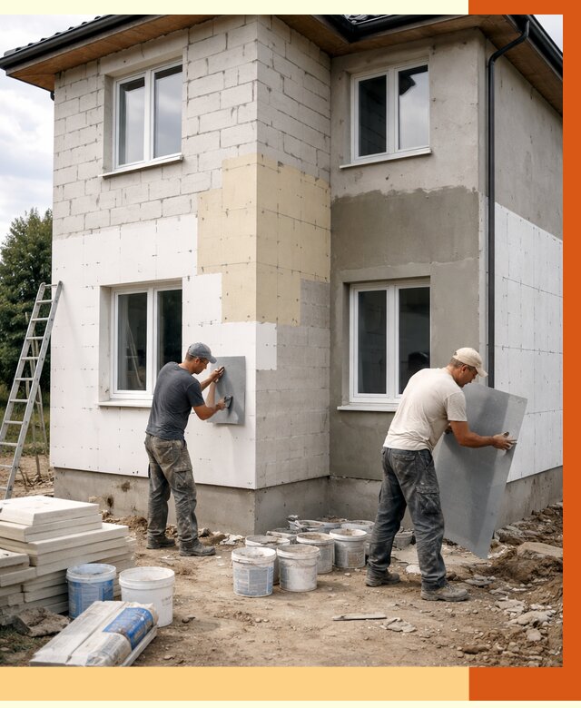 Утепление дома из газобетона в Отрадном от 4565 руб./м² — заказать у ТепломастерТрд