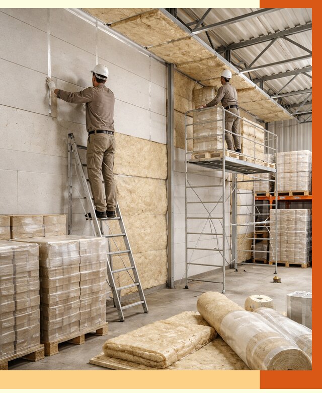 Утепление склада готовой продукции в Отрадном от 2120 руб./м2 — комплексно | ТепломастерТрд